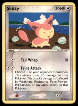 Skitty 41 100 UC Crystal Guardians Pokemon MP - Image 1