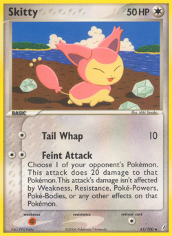 Skitty 41 100 UC Crystal Guardians Pokemon MP - Image 4