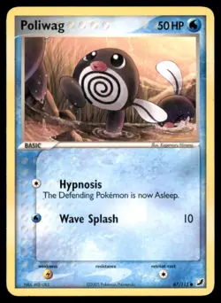 Poliwag 67 115 C Unseen Forces Pokemon MP - Image 1