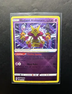 Pokemon 2022 - Radiant Alakazam Holo - Silver Tempest 059/195 - NM - Image 1