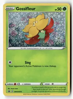 Gossifleur SWSH010 Holo Promo Sword & Shield Promo Pokemon Near Mint - Image 1