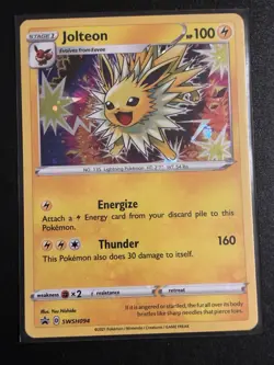 Pokemon TCG Jolteon SWSH094 Cosmos Holo Foil Black Star Promo 2021 NM - Image 1