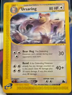 Ursaring Skyridge E READER 110/144 Regular NM Pokemon TCG 2003 Vintage - Image 1