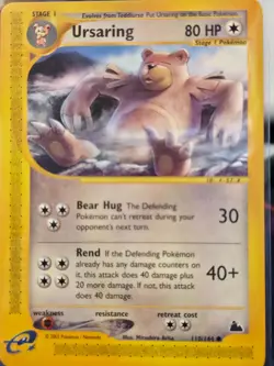 Ursaring Skyridge E READER 110/144 Regular NM Pokemon TCG 2003 Vintage - Image 2