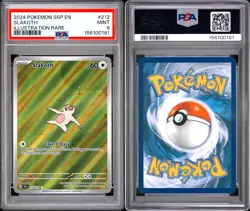 Slakoth Illustration Rare #212/191 PSA 9 Mint Surging Sparks Pokemon 2024 - Image 1