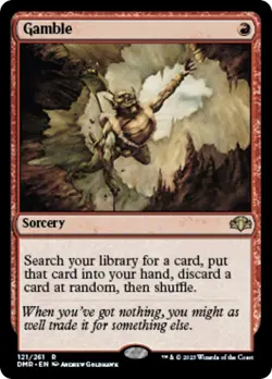 Gamble Dominaria Remastered Foil for sale online - Image 1