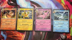 Pokemon Prismatic Evolution Eeveelutions Cosmos Holo Costco Promo Full Set - Image 2