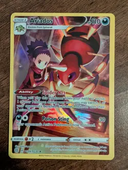 Ariados TG09/TG30 Brilliant Stars Trainer Gallery Holo Pokemon TCG NM - Image 1