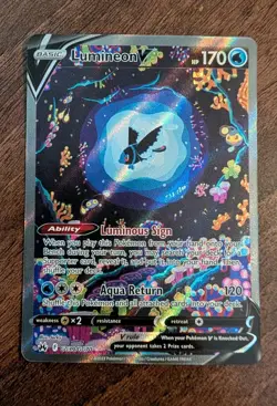 Lumineon V GG39/GG70 Crown Zenith: Galarian Gallery Pokemon TCG NM - Image 1