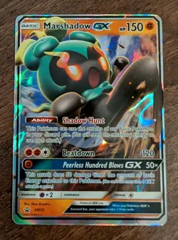 Pokemon TCG Marshadow GX Black Star Promo SM59 Mint - Image 1