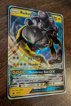 Pokemon - Raikou GX SM121 Black Star Promo Ultra Rare Holo - NM/M - Image 2
