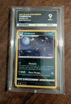 ACE 9 MINT - Umbreon SWSH129 2021 Evolving Skies Black Star Promo Pokemon TCG - Image 1