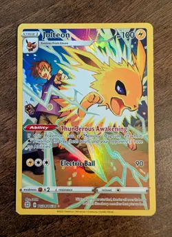 Jolteon TG04/TG30 Brilliant Stars Trainer Gallery Pokemon 2022 Full Art - Image 1