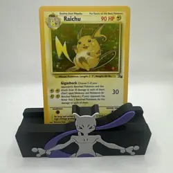 1999 Pokemon WOTC TCG Fossil #14 Raichu Holo - Image 1
