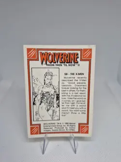 1992 WOLVERINE FROM THEN 'TIL NOW II SINGLE TRADING CARD #58 THE X-MEN - Image 2
