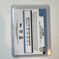 Topps Chrome Cam Ward Rookie Card #314 Refractor Tennessee Titans - Image 2