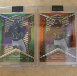 2026 Wild Card Alumination Derrick Henry 1/25 Ravens Color Match Foil Bookend - Image 1