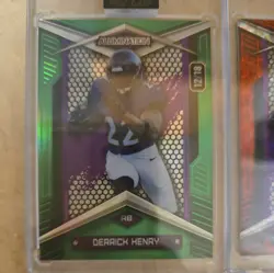 2026 Wild Card Alumination Derrick Henry 1/25 Ravens Color Match Foil Bookend - Image 2