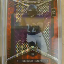 2026 Wild Card Alumination Derrick Henry 1/25 Ravens Color Match Foil Bookend - Image 3