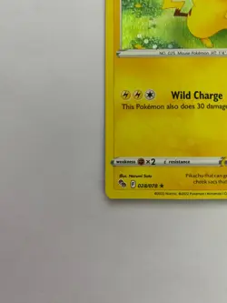 Pikachu 028/078 Holo Rare Pokemon Go Card TCG - Near Mint - Image 5