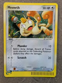 Pokemon Card 2003 MEOWTH 013 Holo Nintendo Black Star Promo E-Reader NM - Image 1