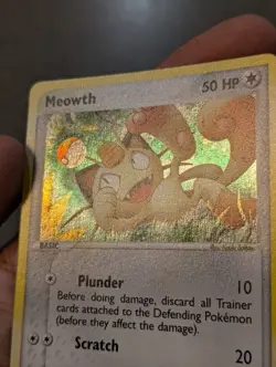 Pokemon Card 2003 MEOWTH 013 Holo Nintendo Black Star Promo E-Reader NM - Image 3