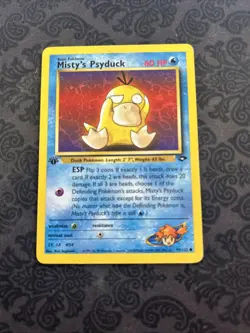 Pokemon Gym Challenge - 90/132 MISTY'S PSYDUCK, 1st Edition Common - Image 1