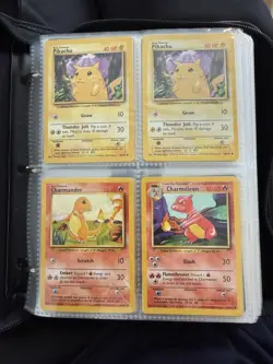 1999 Pokemon TCG Mixed Base Set Binder Very Good Condition Gradeable! 300+ Cards - Image 1
