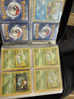 1999 Pokemon TCG Mixed Base Set Binder Very Good Condition Gradeable! 300+ Cards - Image 4