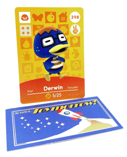 Animal Crossing Nintendo Amiibo - DERWIN #298 - Series 3 Authentic Card - Image 1