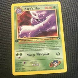 2000 Pokemon Gym Challenge 1st Edition Koga's Muk #26/132 - Image 1