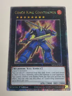 Yugioh - Coach King Giantrainer x 3 - 1st Edition QCR NM - Free Holo Card B - Image 3