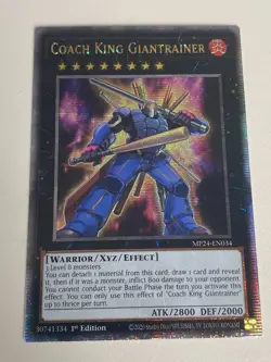 Yugioh - Coach King Giantrainer x 3 - 1st Edition QCR NM - Free Holo Card B - Image 4