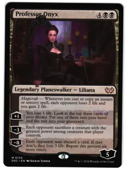 Professor Onyx 153 - NM - Commander: Duskmourn: House of Horror M - Image 1