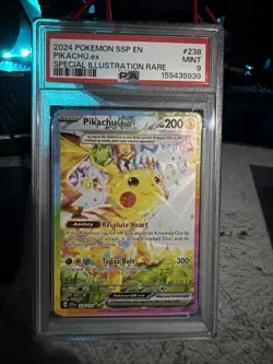 2024 Pokemon SSP EN #238 Pikachu ex Special Illustration Rare PSA 9 MINT - Image 1