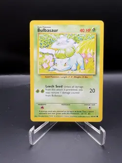 Bulbasaur 44/102 - Base Set - 4th print - Pokemon TCG - WoTC - 1999-2000 - LP - Image 1
