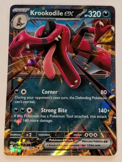 Krookodile ex 55/86 Double Rare Pokemon Chaos Rising ME04 - Image 1