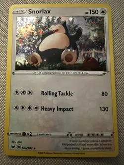 SNORLAX (COSMOS HOLO) 140/202 BLISTER EXCLUSIVES P HOLO POKEMON - Image 1