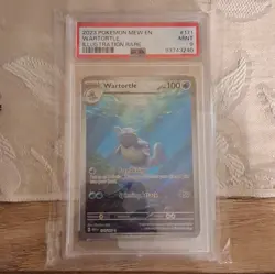 PSA 9 MINT Pokemon Wartortle Scarlet & Violet 151 Illustration Rare 171/165 Card - Image 1