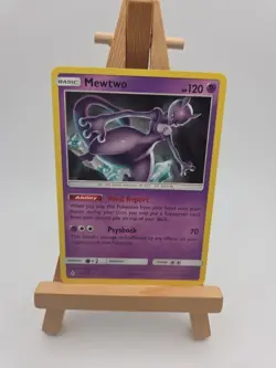 2019 POKEMON SM UNBROKEN BONDS POWER KEEPERS MEWTWO #75/214 - Image 1