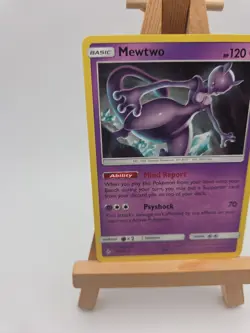 2019 POKEMON SM UNBROKEN BONDS POWER KEEPERS MEWTWO #75/214 - Image 2