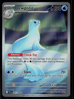 Dewgong 097/094 Phantasmal Flames Holo Illustration Rare Pokemon - Image 1