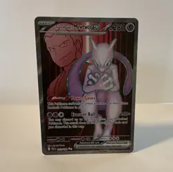 Pokemon Team Rocket's Mewtwo ex 213/182 Sv10 Destined Rivals Ultra Rare Holo - Image 1