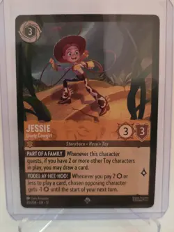 Disney Lorcana Jessie Lively Cowgirl 20/204 Wilds Unknown Super Rare - Image 1