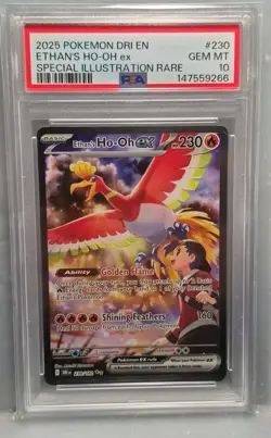 Pokemon 2025 Ethan's Ho-Oh ex 230/182 SIR Destined Rivals GEM MINT PSA 10 - Image 1