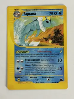 2003 Pokemon Aquana Vaporeon 33/144 Skyridge German Non Holo Rare Vintage - Image 1