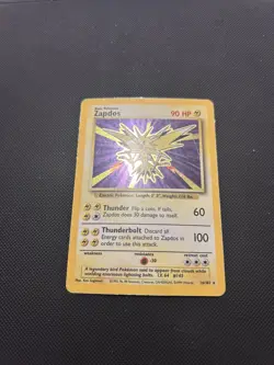 Zapdos 16/102 | Base Set | Holo Pokemon Card HP - Image 2