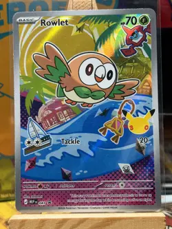 Rowlet - MEP 043 - Black Star Promo - Pokemon Card - LP - Image 1