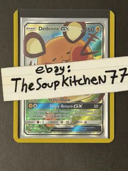 Dedenne GX 195a 214 Alternate Art Full Art Promo Pokemon Card M - Image 3