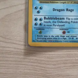Pokemon TCG Gyarados 6/102 Base Set Holo Rare LP - Image 5